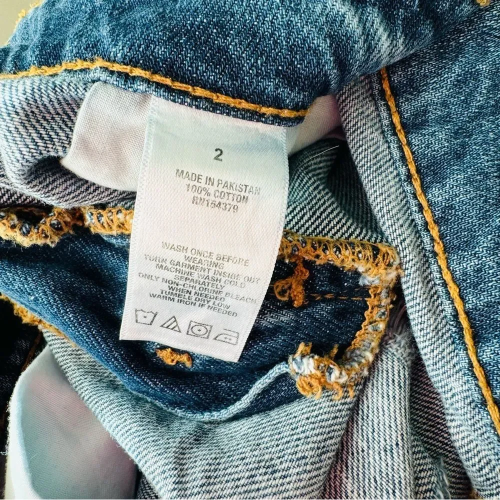 Aeropostale Tomboy Denim Shorty Shorts Size 2